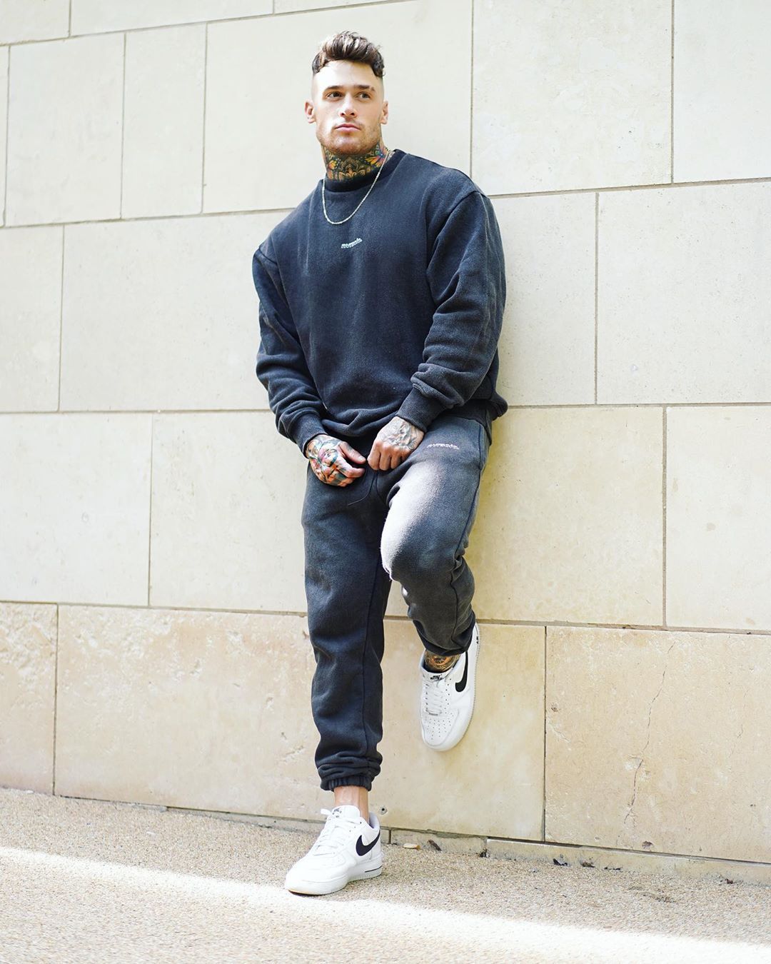 Double Sided Fleece Warm Crew Neck Oversized Loose T-Shirt - Vallara