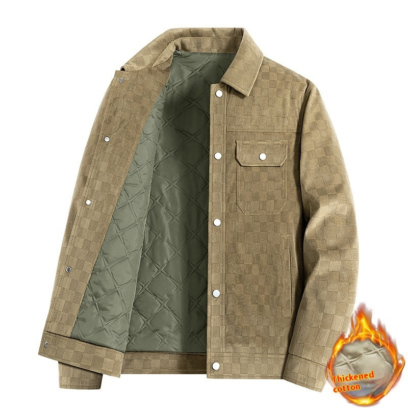 Men's Labor Jacket Coat With Cotton - Vallara