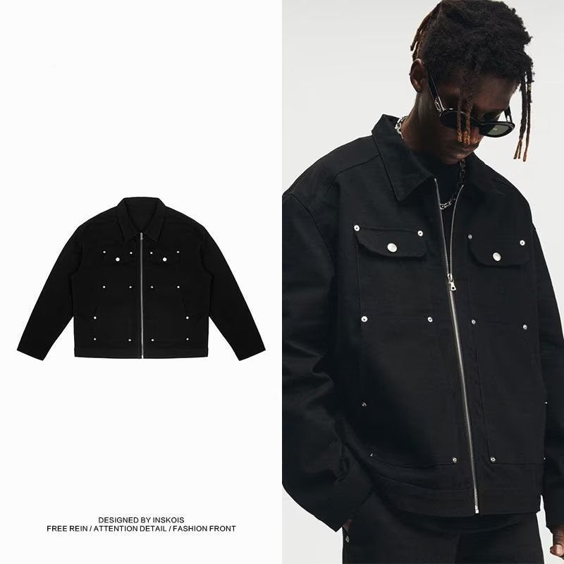 RETRO - DENIM JACKETProduct information:
Pocket Style: side seam sidekick
Color: Black
Suitable for people: Teenagers
Size: M,L,XL,XXL,XXXL
Lining composition: Polyester Vallara