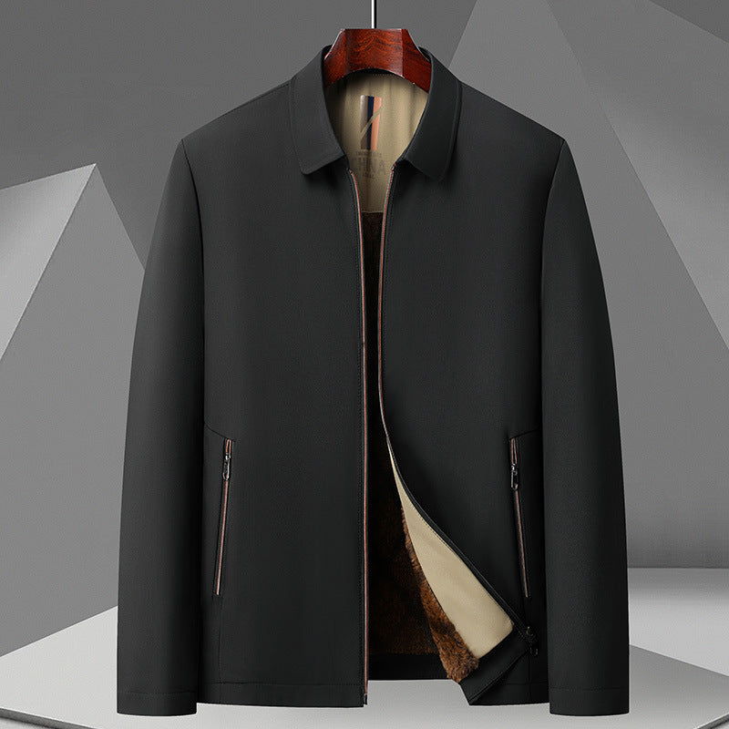 Fall Winter Men Fleece Padded Jacket - Vallara