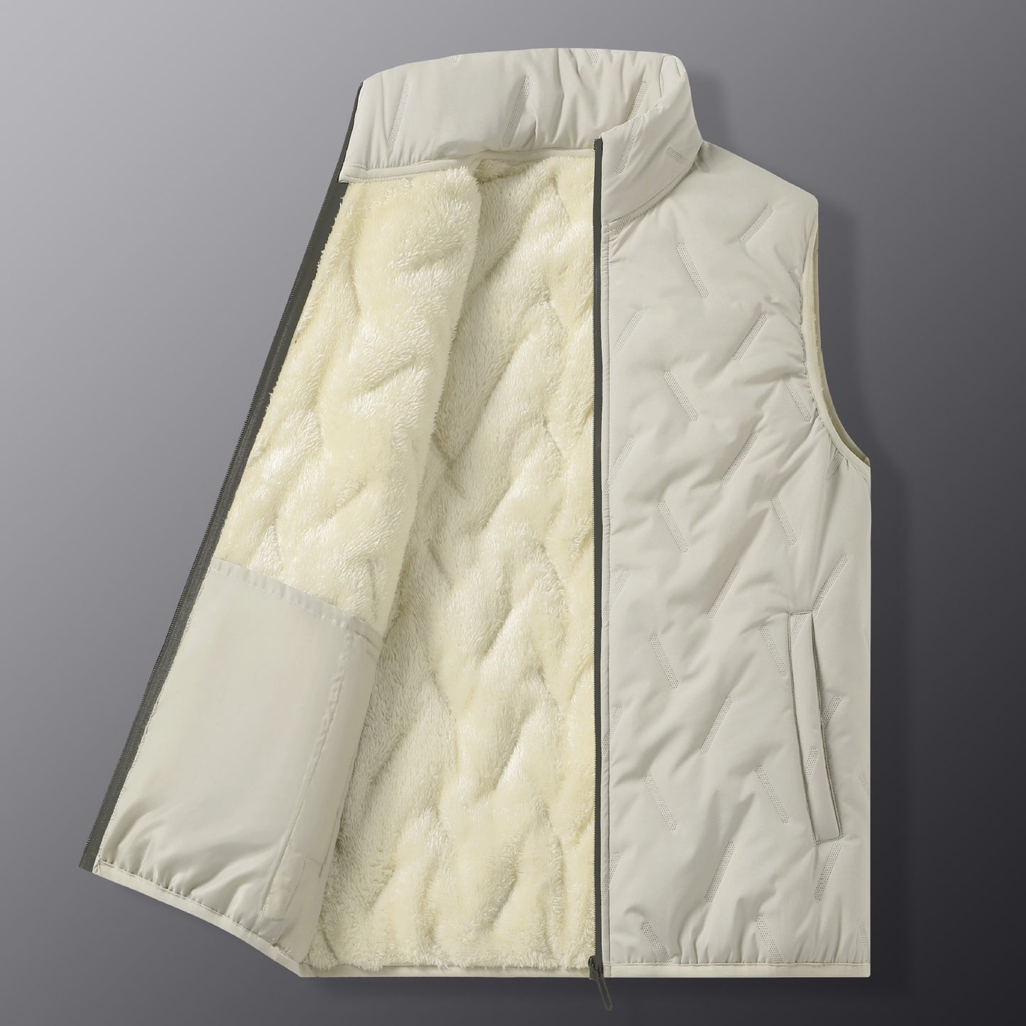 Men's Plus Velvet And Cotton Vest - Vallara