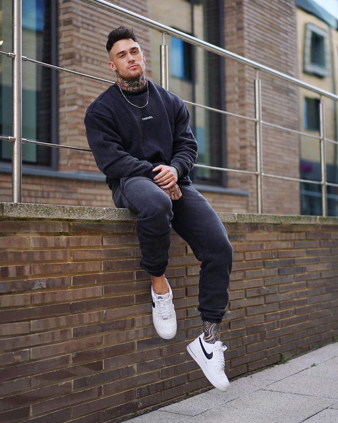 Double Sided Fleece Warm Crew Neck Oversized Loose T-Shirt - Vallara