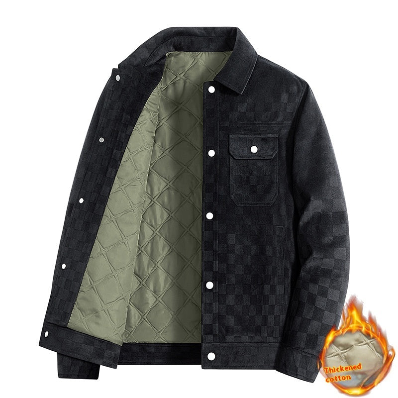 Men's Labor Jacket Coat With Cotton - Vallara