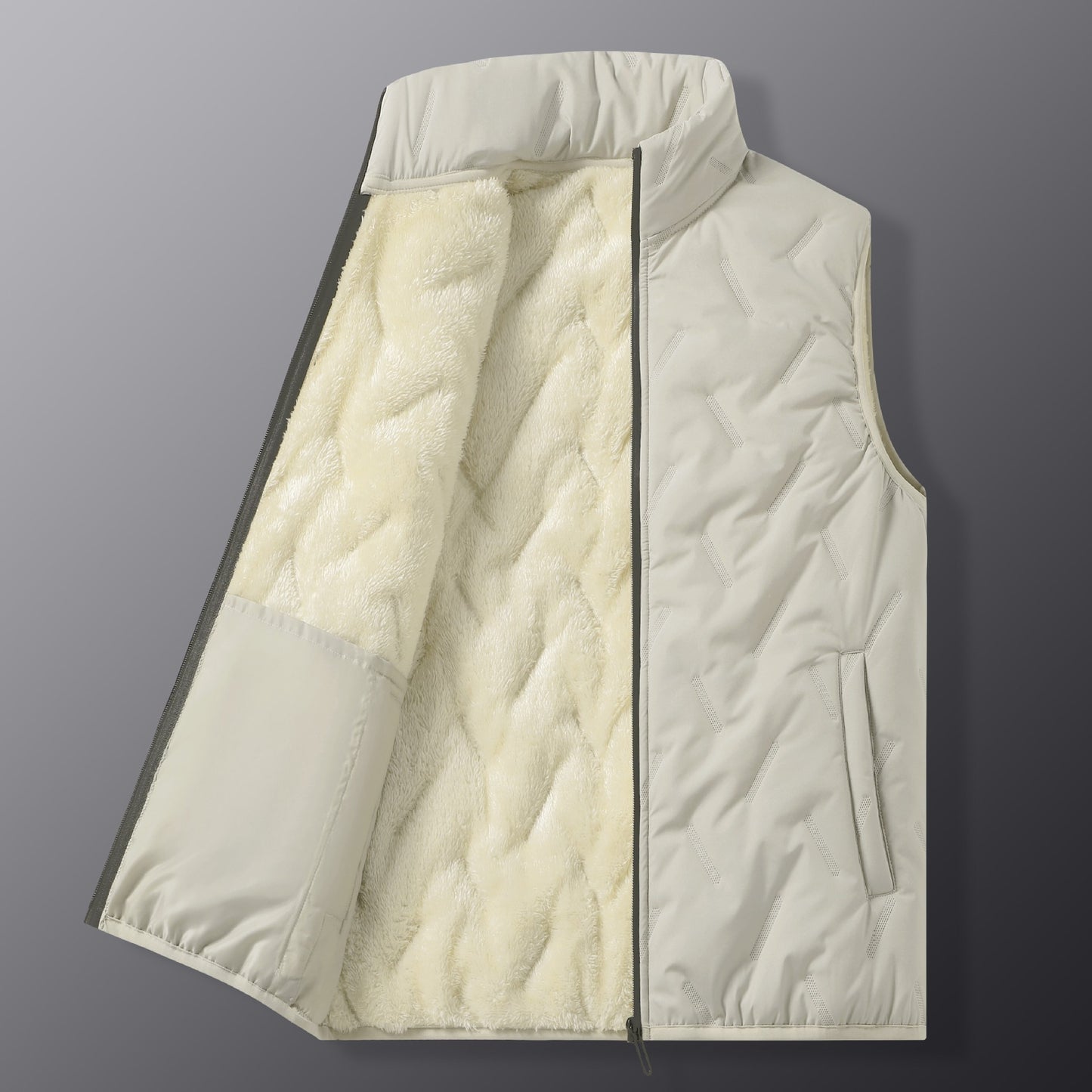 Men's Plus Velvet And Cotton Vest - Vallara