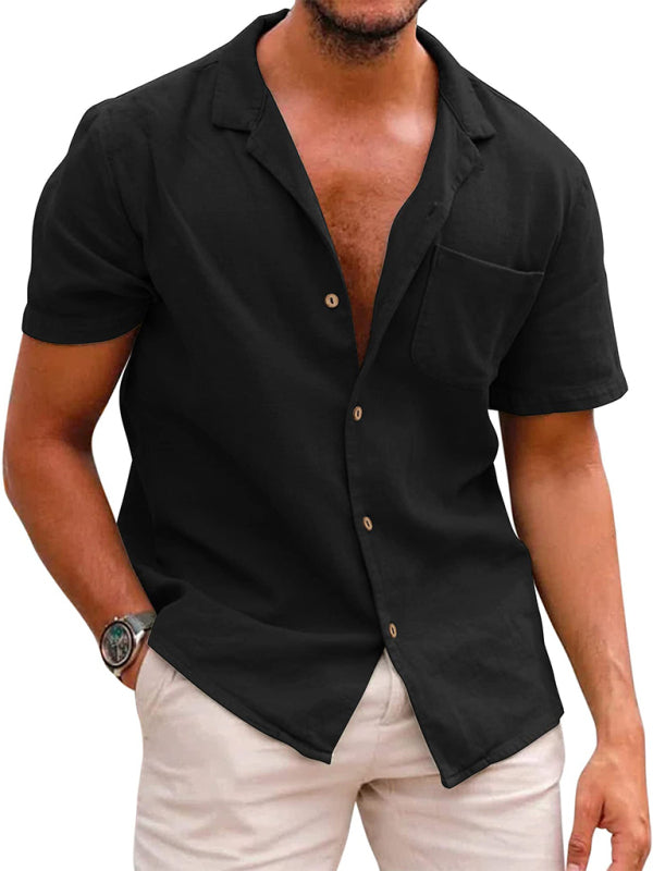 Bursa Linen Loose Lapel Shirt – Stylish & Comfortable