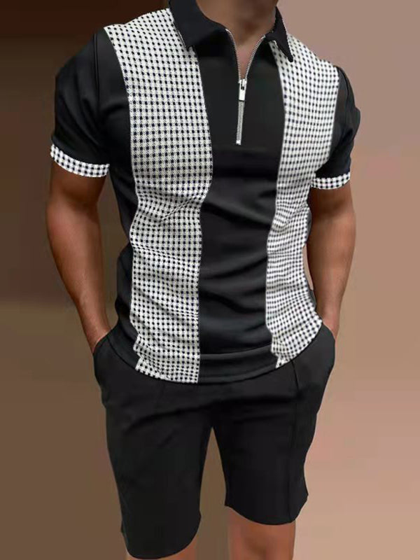 BARI - SHORT SLEEVE LAPEL POLO SHIRT & SHORTS SETSizing: True to size
Material composition: 95% Polyester, 5% Elastane/Spandex
Sleeve type: Dropped shoulder sleeves
Clothing type: H
Collar: Lapel collar
Material: PVallara