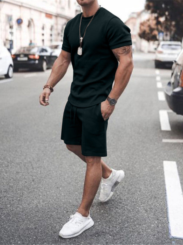 CRUISE - CASUAL SOLID COLOR SHORT SLEEVE & SHORTS 2-PIECE SETSizing: True to size
Material composition: 75% Polyester, 25% Cotton
Clothing type: H
Material: Polyester
Pattern: Solid
Fabric elasticity: No elasticity
Season: SprVallara