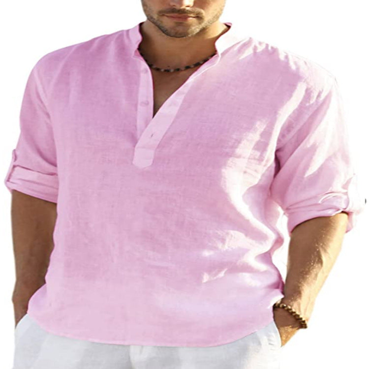 TAGIER - LONG SLEEVE LINEN SHIRTOverview:
 
 1.【 HIGH-QUALITY FABRIC】: These linen shirts are made from great fabric, lightweight, breathable, and soft-touch, do not shrink and fade, Moisture-wickiVallara