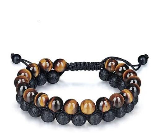 Tiger's Eye & Lava Stone Bracelet - Vallara