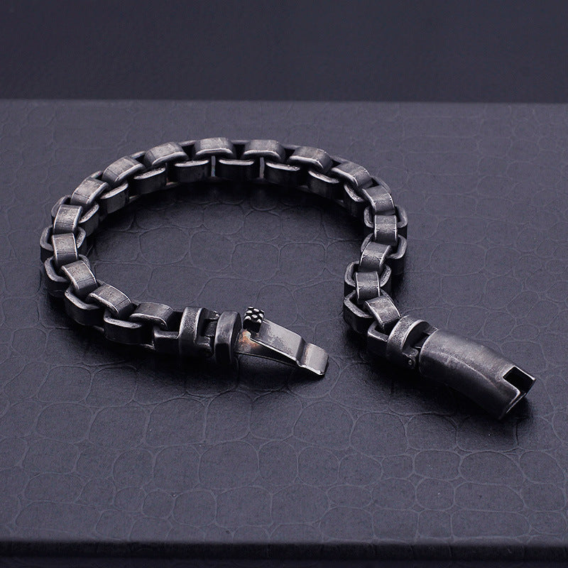 Fashion Titanium Steel Bracelet Casting Personality Trendy Men's Bracelet - Vallara