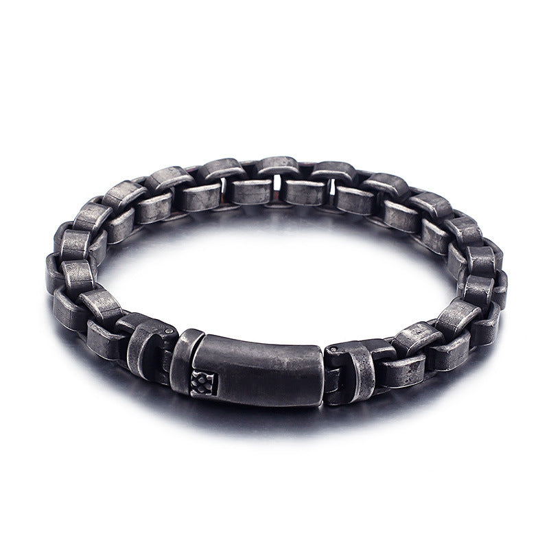 Fashion Titanium Steel Bracelet Casting Personality Trendy Men's Bracelet - Vallara