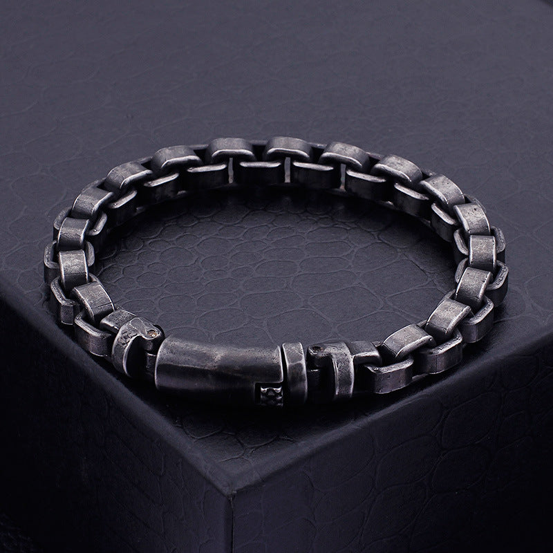 Fashion Titanium Steel Bracelet Casting Personality Trendy Men's Bracelet - Vallara