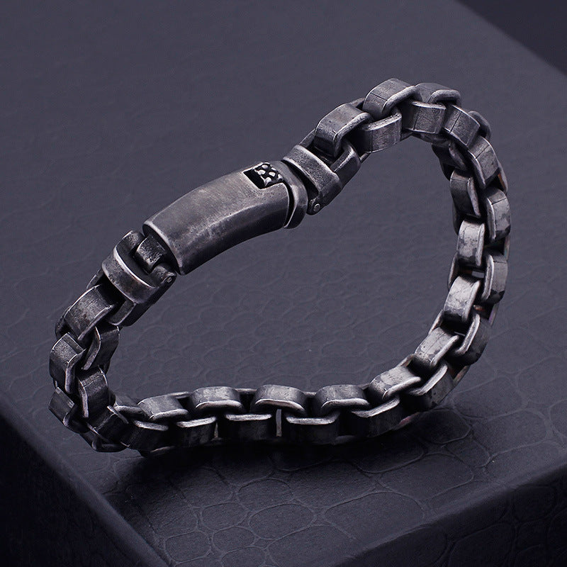 Fashion Titanium Steel Bracelet Casting Personality Trendy Men's Bracelet - Vallara