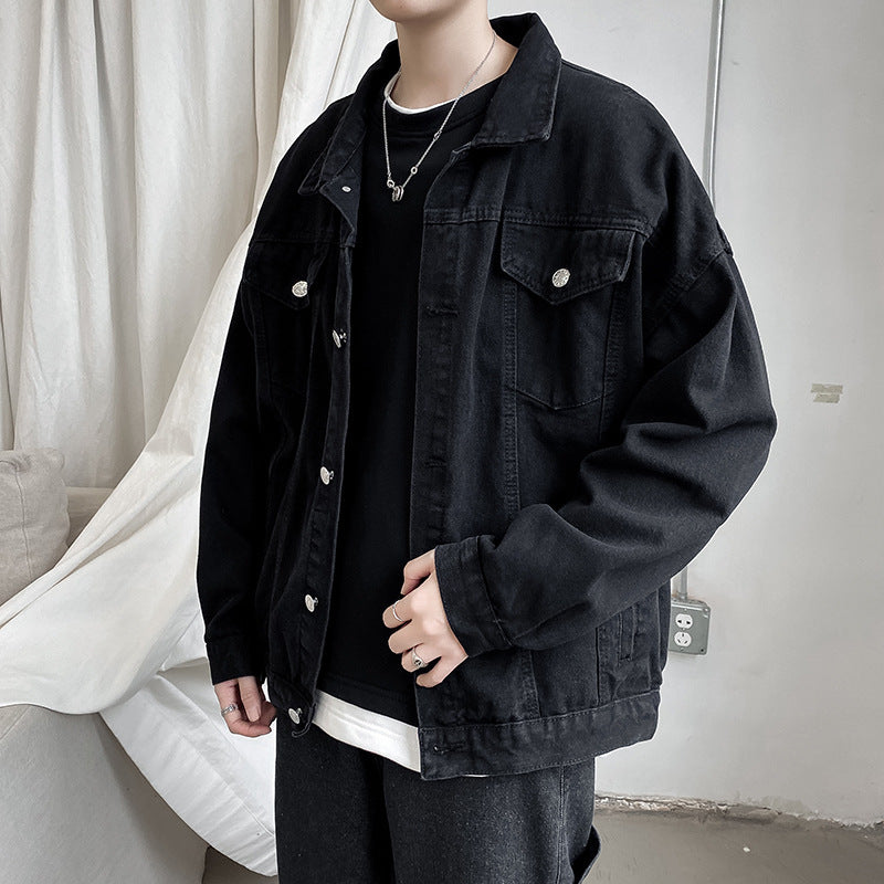 TOKYO - VINTAGE DENIM JACKETProduct information:
 
 Material:
 Polyester Fiber (Polyester)


 Style:
 Leisure

Colour:BLUE,BLACK

 
 Size Information:
 
 Size: M/L/XL/XXL
 
 


 
 Packing list:Vallara