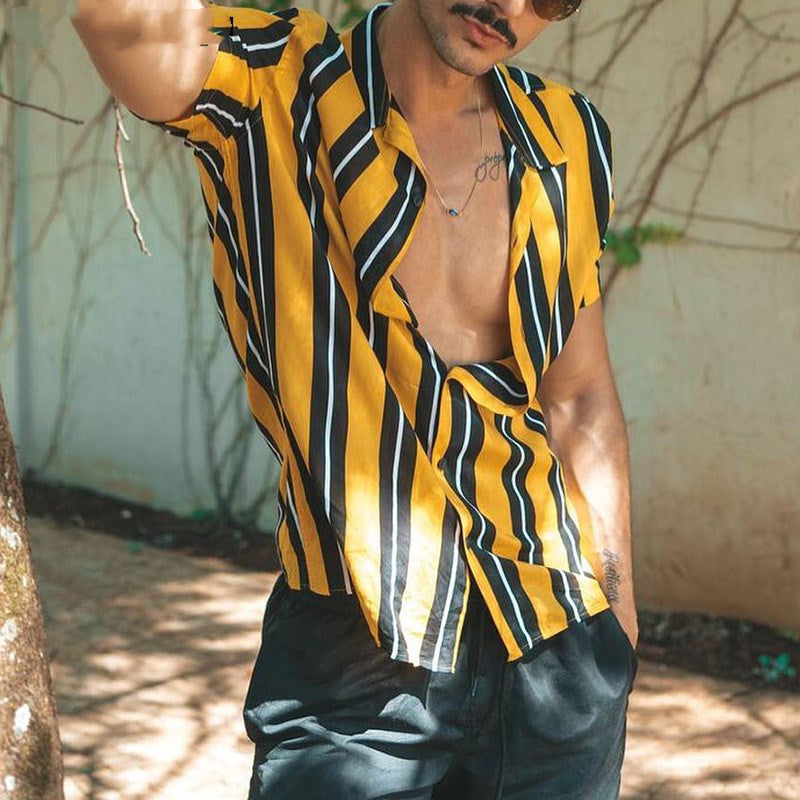 Atlier Short Sleeve Shirt – Casual Style in Yellow
