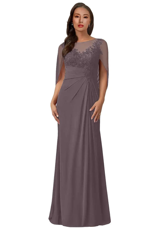 WangLiJun Mother of the Bride Chiffon Lace Gown Wisteria Size 2