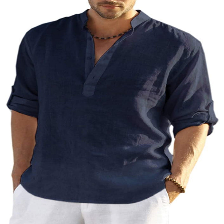 TAGIER - LONG SLEEVE LINEN SHIRTOverview:
 
 1.【 HIGH-QUALITY FABRIC】: These linen shirts are made from great fabric, lightweight, breathable, and soft-touch, do not shrink and fade, Moisture-wickiVallara