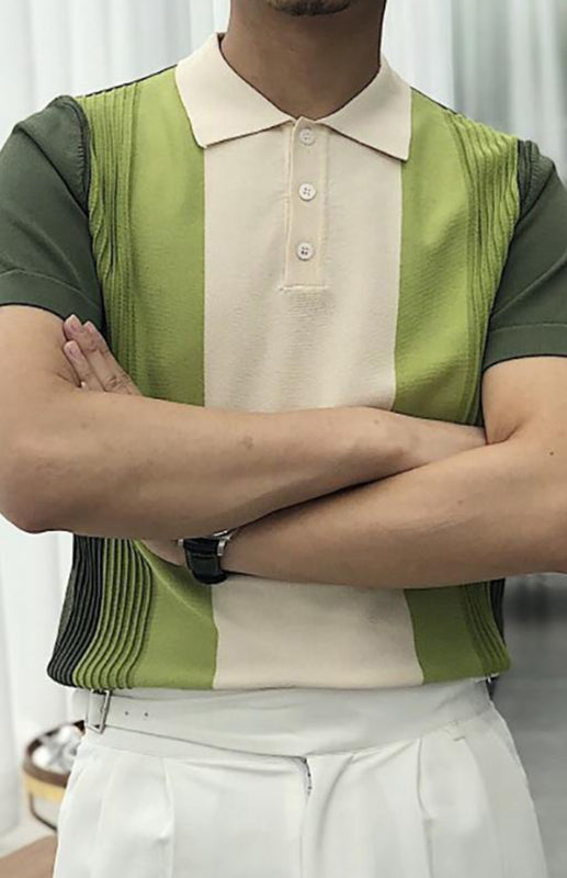 GREEN - LAPEL SHORT SLEEVE POLOSizing: True to size
Material composition: 100%Viscose
Clothing type: H
Collar: Lapel collar
Material: Viscose fiber
Pattern: Self design
Fabric elasticity: Slight eVallara
