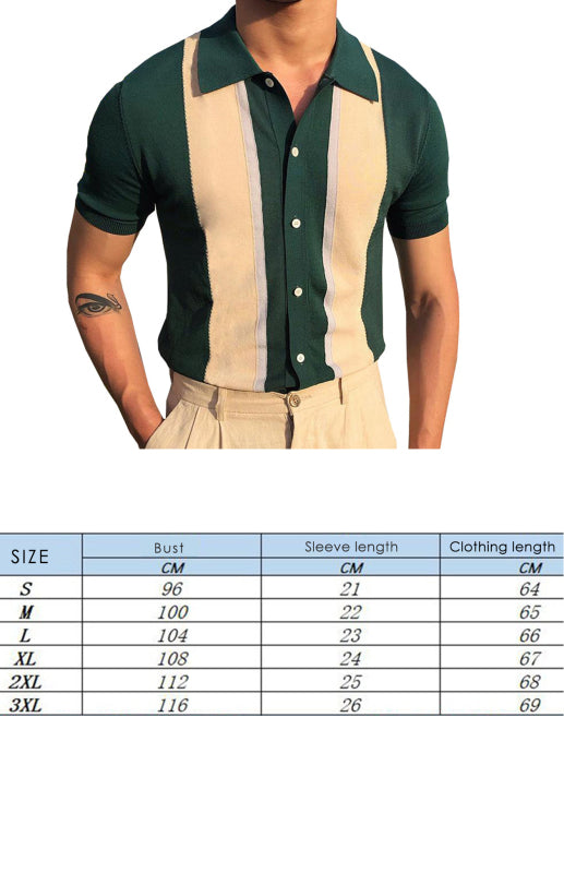 Vallara – Knitted Short-Sleeved Polo Shirt with Lapel Collar