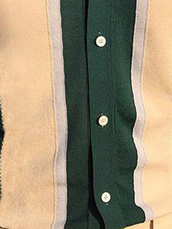 Vallara – Knitted Short-Sleeved Polo Shirt with Lapel Collar