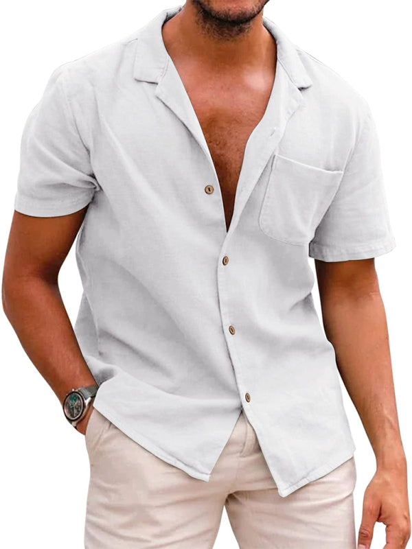 Bursa Linen Loose Lapel Shirt – Stylish & Comfortable