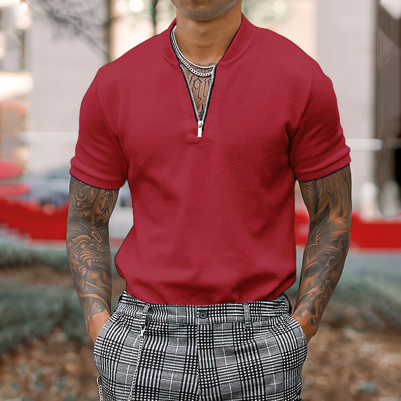 VALLARA - ZIPPER COLLAR SHORT SLEEVE SHIRTSizing: True to size
Material composition: 30% Polyester, 70% Cotton
Sleeve type: Regular sleeve
Clothing type: Y
Collar: Standing neck
Material: Cotton
Sleeve lengtVallara